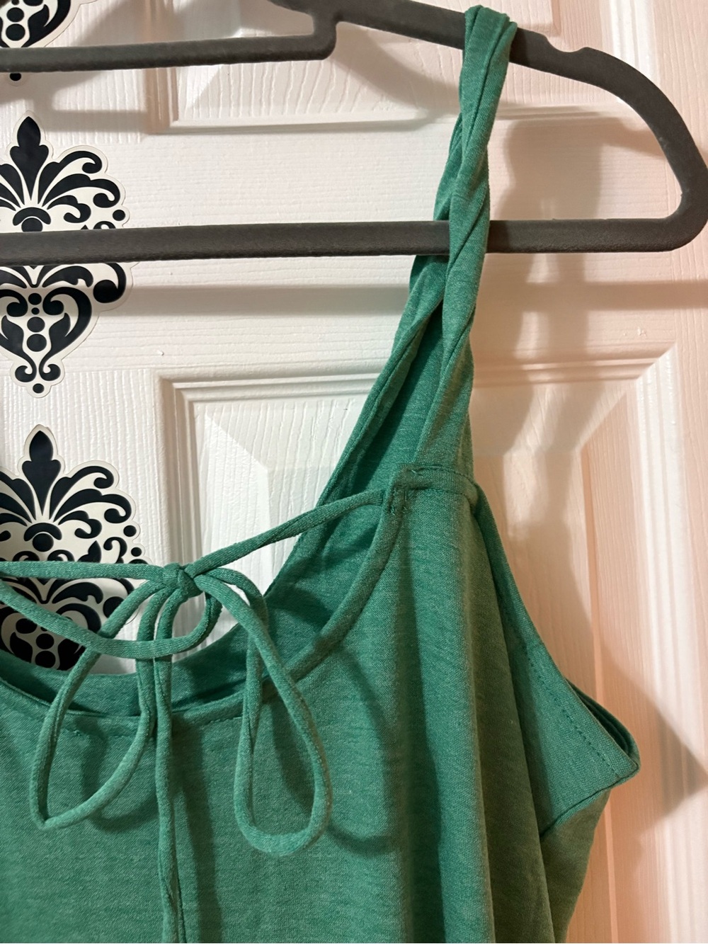 Zenana Outfitters Kelly Green Strappy Knit Maxi Dress NEW - Picture 8 of 10